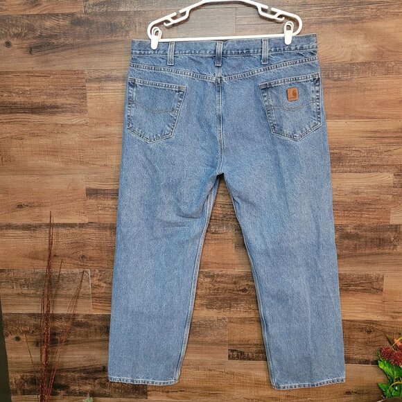 Carhartt Traditional Fit Jeans Mens 42x30 Measures 40x30 Medium Light Wash